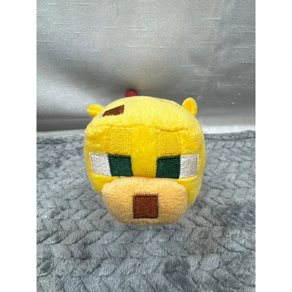Minecraft Ocelot Plush Jazwares 2014 Yellow Pixelated Stuffed Animal Toy 10 inch